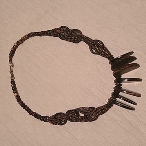 Brown Island style necklace